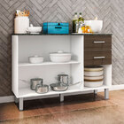 Balcão 120cm 3 Portas 2 Gavetas C/ Tampo Suíça - Poliman - Br