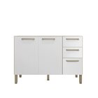 Balcão 120cm 3 Portas 2 Gavetas Versalhes Freijó/supremo