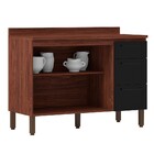 Balcão 120cm Com Tampo 2 Portas 3 Gavetas Viv Concept 947 Bla