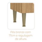 Balcão 120cm Com Tampo Para Pia 3 Portas 1 Gaveta Suprema Mel