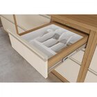 Balcão 120cm Mdf 1 Porta 4 Gavetas Com Pia Inox E Rodapé Em P