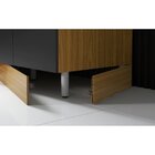 Balcão 120cm Mdf 1 Porta 4 Gavetas Com Tampo Com Rodapé Em Pv