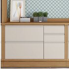 Balcão 120cm Mdf 1 Porta 4 Gavetas Sem Tampo Com Rodapé Em Pv