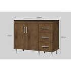 Balcão 120cm Tampo Fechado Canadense Jequitiba