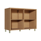 Balcão 2 Portas 1 Gaveta 120x91x52cm Madeira Carvalho Greige Condessa Nesher