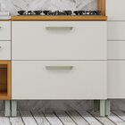 Balcão 1 Porta 1 Gaveta 80cm Princesa 100% Mdf Freijó/off Whi