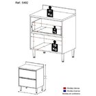 Balcão 1 Porta 1 Gaveta Calábria Multimóveis Nogueira