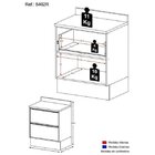 Balcão 1 Porta 1 Gaveta Com Recorte Para Cooktop Calábria Mul