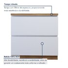 Balcão 1 Porta 1 Gaveta Com Rodapé 80 Cm 100% Mdf Rainha Bran