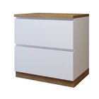 Balcão 1 Porta 1 Gaveta Com Rodapé 80 Cm 100% Mdf Rainha Bran