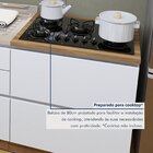 Balcão 1 Porta 1 Gaveta Com Rodapé 80 Cm 100% Mdf Rainha Bran