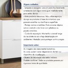 Balcão 1 Porta 1 Gaveta Marquesa 80cm  100% Mdf Branco/nature