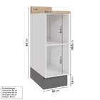 Balcão 1 Porta 30cm Com Tampo Arizona Cabecasa Madeiraorigina