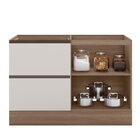 Balcão 1 Porta 3 Gavetas 120cm Flex Sem Tampo Para Pia Etna C