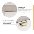 Balcão 1 Porta 40cm Com Tampo Arizona Cabecasa Madeiraorigina