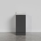 Balcão 1 Porta 40cm Com Tampo Com Rodapé Puxador 150cm Ipanem