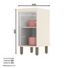 Balcão 1 Porta 40cm Com Tampo Connect - Móveis Henn