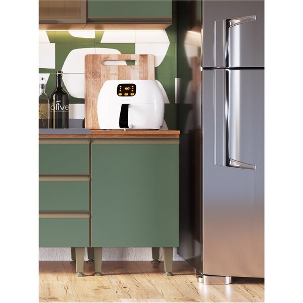 Balcão 1 Porta 40cm Greta Freijó/oliva