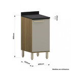 Balcão 1 Porta 40cm Isis Luciane