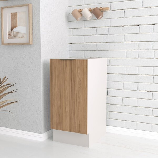 Balcão 1 Porta 40cm Sem Tampo Com Rodapé Puxador 150mm Ipanem