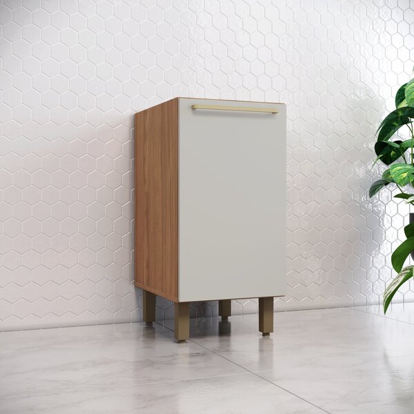 Balcão 1 Porta 40cm Yasmin Espresso Móveis Nature/areia Hp