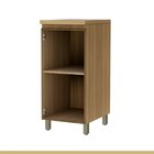 Balcão 1 Porta  Rainha 40cm 100% Mdf Nature/verde