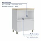 Balcão 1 Porta Basculante 1 Gaveta 70cm 100% Mdf Rainha Branc