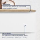 Balcão 1 Porta Basculante 1 Gaveta 70cm 100% Mdf Rainha Branc