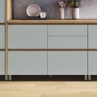 Balcão 1 Porta Basculante 4 Gavetas 120cm  100% Mdf Rainha Na