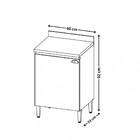 Balcão 1 Porta Com Tampo 60cm Finesse Thb