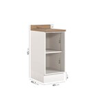 Balcão 1 Porta Com Tampo E Rodapé Ipanema Cabecasa Madeiraori