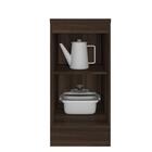 Balcão 1 Porta Com Tampo Sara Nogueira/branco - Fdecor