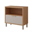 Balcão 1 Porta E 1 Gaveta Luiza Yescasa Freijó/off White