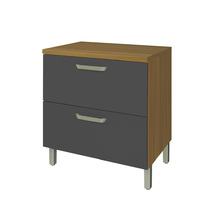 Balcão 1 Porta e 1 Gaveta Safira Feijo e OffWhite 0,86x0,80cm