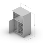 Balcao 1 Porta Niteroi Branco 98x59,5x44,5cm Politorno
