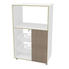 Balcao 1 Porta Niteroi Branco 98x59,5x44,5cm Politorno
