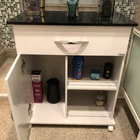 Balcão 1 Porta P/ Banheiro Base Decoração Mult.