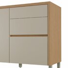 Balcão 1 Portas 3 Gaveta 120cm 100% Mdf Condessa Carvalho