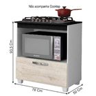 Balcão 1 Portas Zeus Nevada Arte Moveis