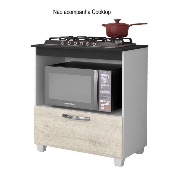 Balcão 1 Portas Zeus Nevada Arte Moveis