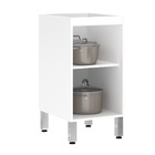 Balcão 40cm Branco 1 Porta Cinza Puro BP 82,5x40x53cm Spring Luciane