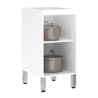 Balcão 40cm(Prof.58,5cm)1 Porta Branco 82,5x40x58,5cm Cristal-Suprema Luciane