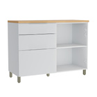 Balcao 1 Porta 3 Gavetas Nesher Marquesa 120Cm 100% Mdf