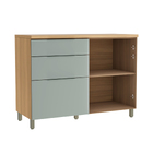 Balcao 1 Porta 3 Gavetas Nesher Marquesa 120Cm 100% Mdf