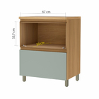 Balcao 1 Porta Bascula 1 Gaveta Nesher Rainha 70Cm 100% Mdf