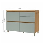 Balcao 1 Porta Bascula 4 Gavetas Nesher Rainha 120Cm 100% Mdf