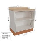 Balcão 2 Gavetões 80cm Com Tampo Arizona Cabecasa Madeiraorig