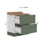 Balcão 2 Gavetões Com Tampo E Rodapé Ipanema Cabecasa Madeira