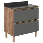 Balcao 2 Gavetoes Corrediças Telescopicas Mdf Kali Premium 12