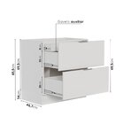 Balcão 2 Gavetões, Gaveta Auxiliar, Tampo, Rodapé E Puxador 1